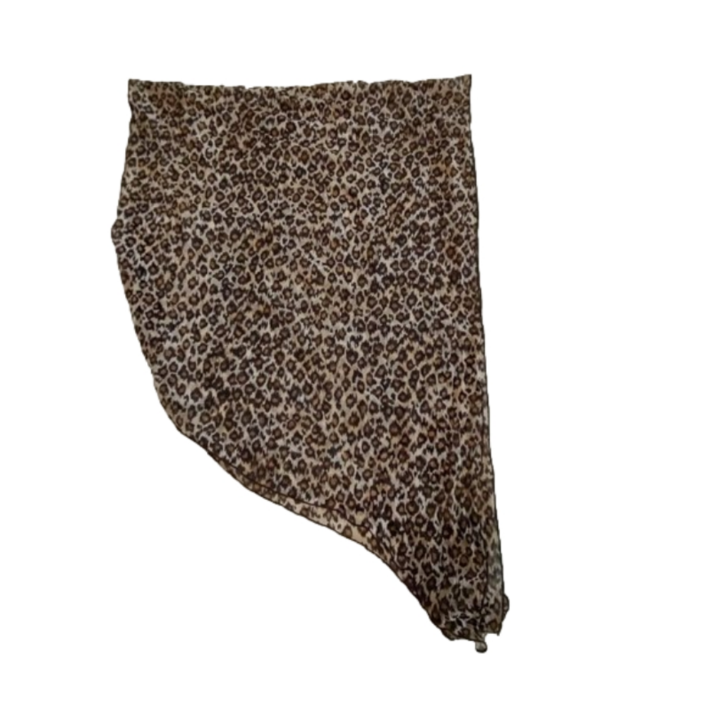 Short Leopard Swimsuit Sarong